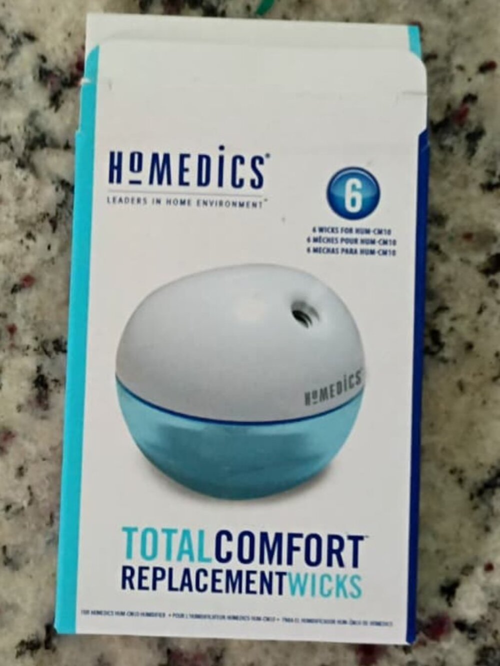 Homedics Total Comfort Replacement-Pack of 6 Wicks-NEW-SEALED